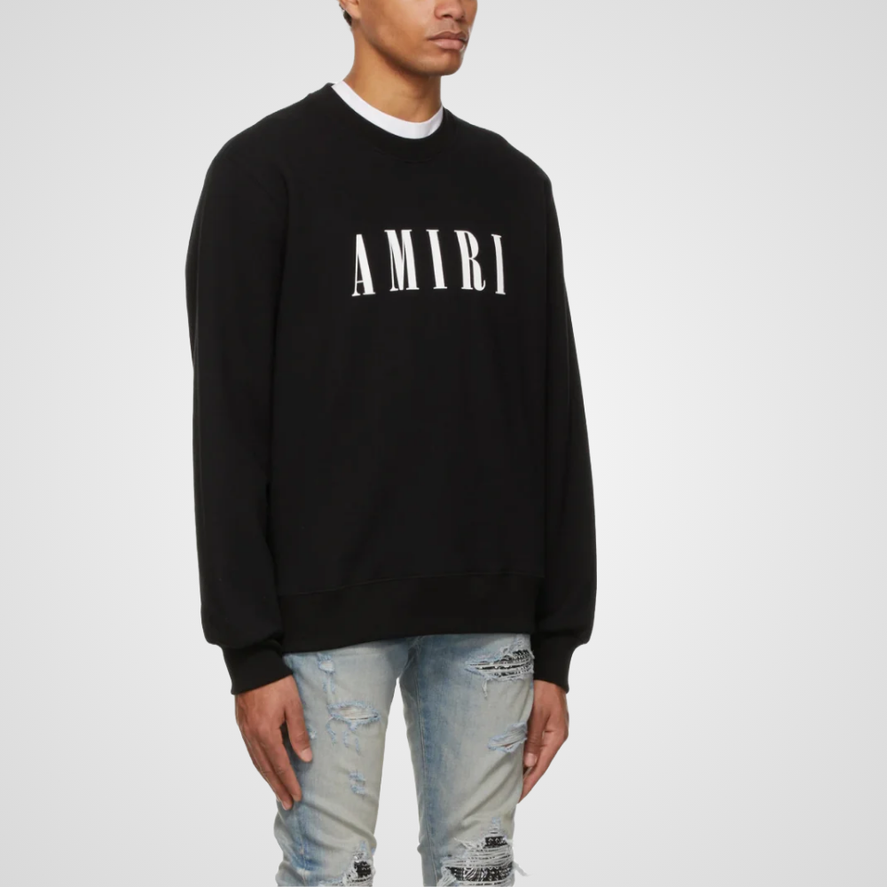 Amiri Core Logo Crewneck Sweatshirt Black