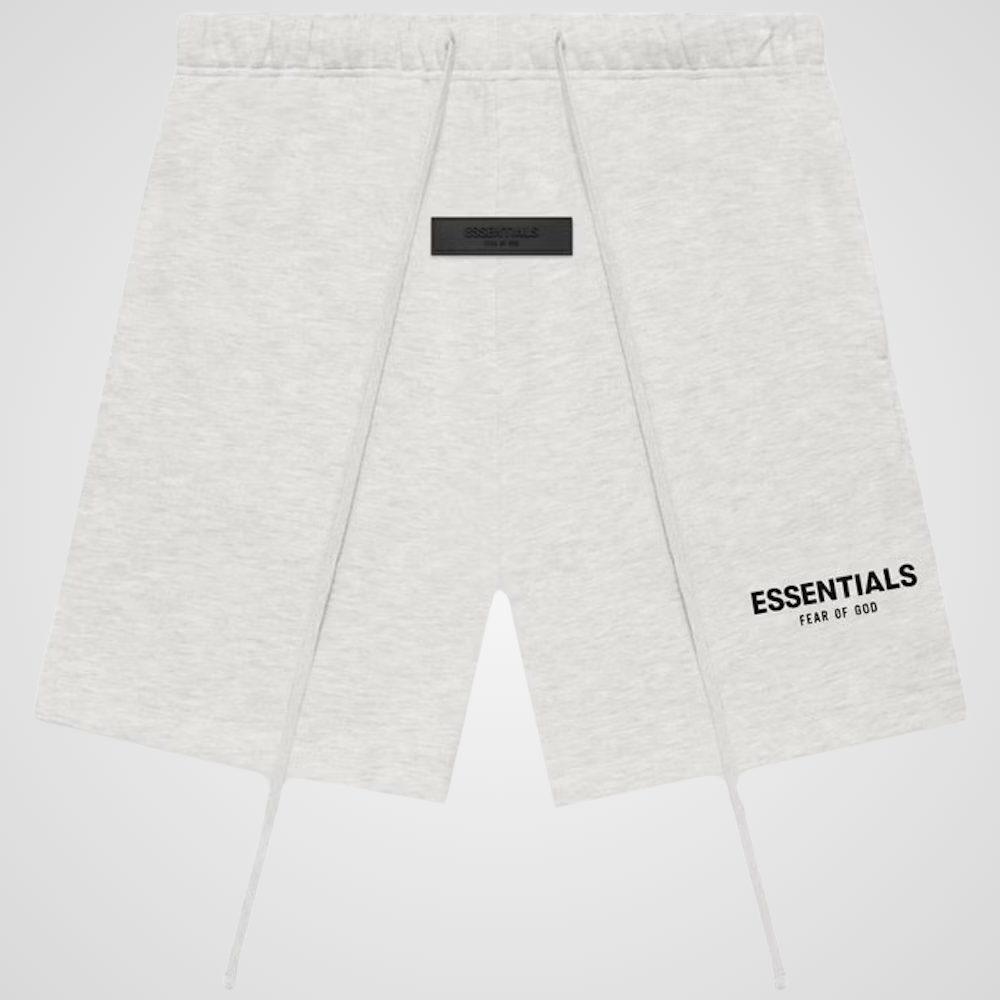 ESSENTIALS Fear of God Light Oatmeal Shorts by Averlo