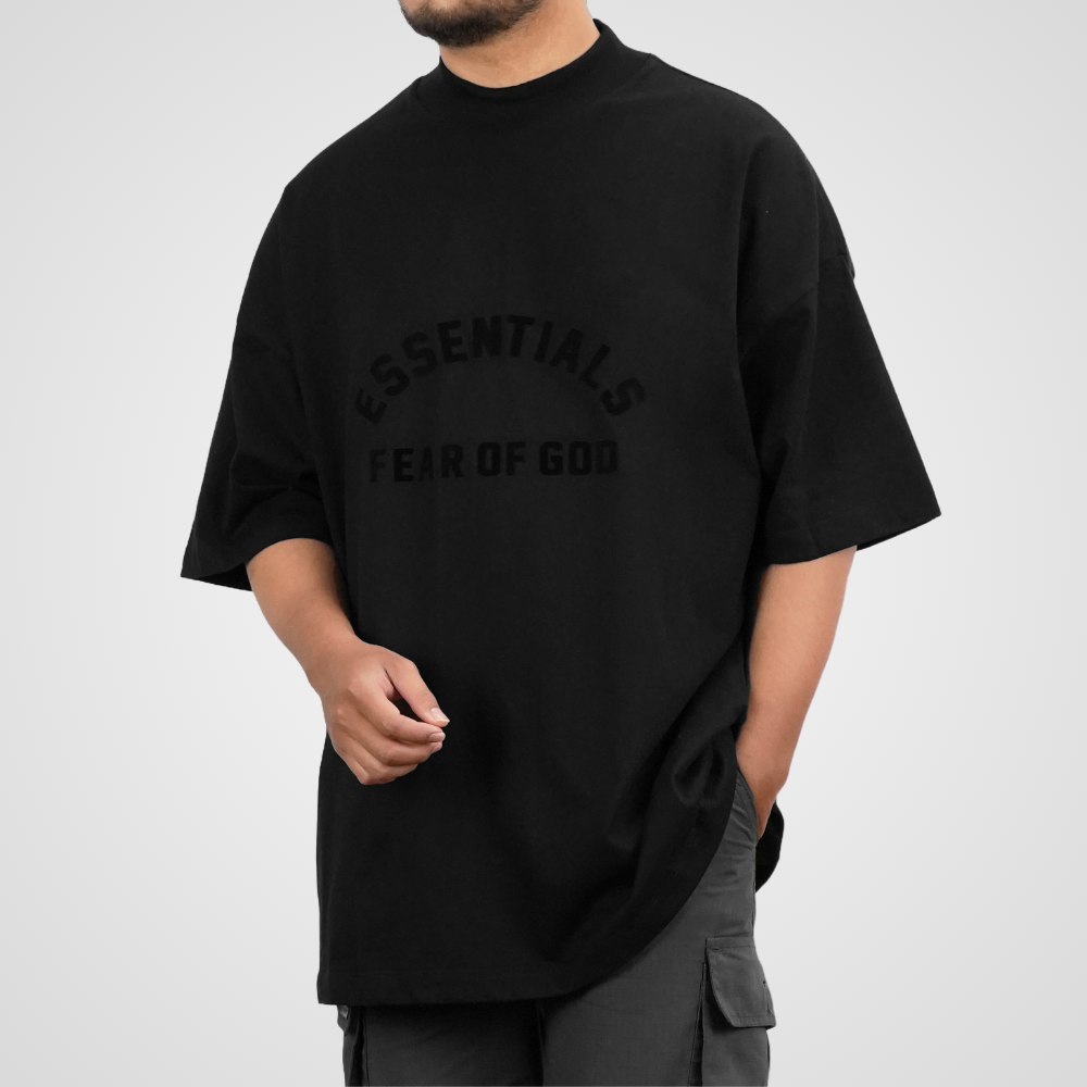 Fear of God ESSENTIALS Black T-Shirt - Averlo