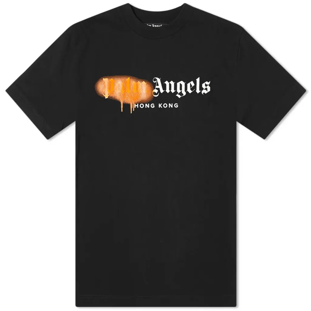 Palm Angels Hong Kong Sprayed Logo T Shirt Averlo