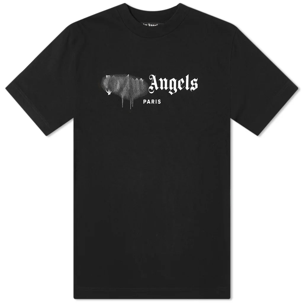 Palm Angels Paris Sprayed Logo T Shirt