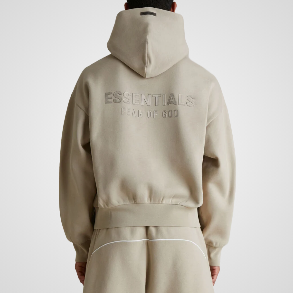 Fear of God ESSENTIALS SS25 Classic Fleece Hoodie, Timber
