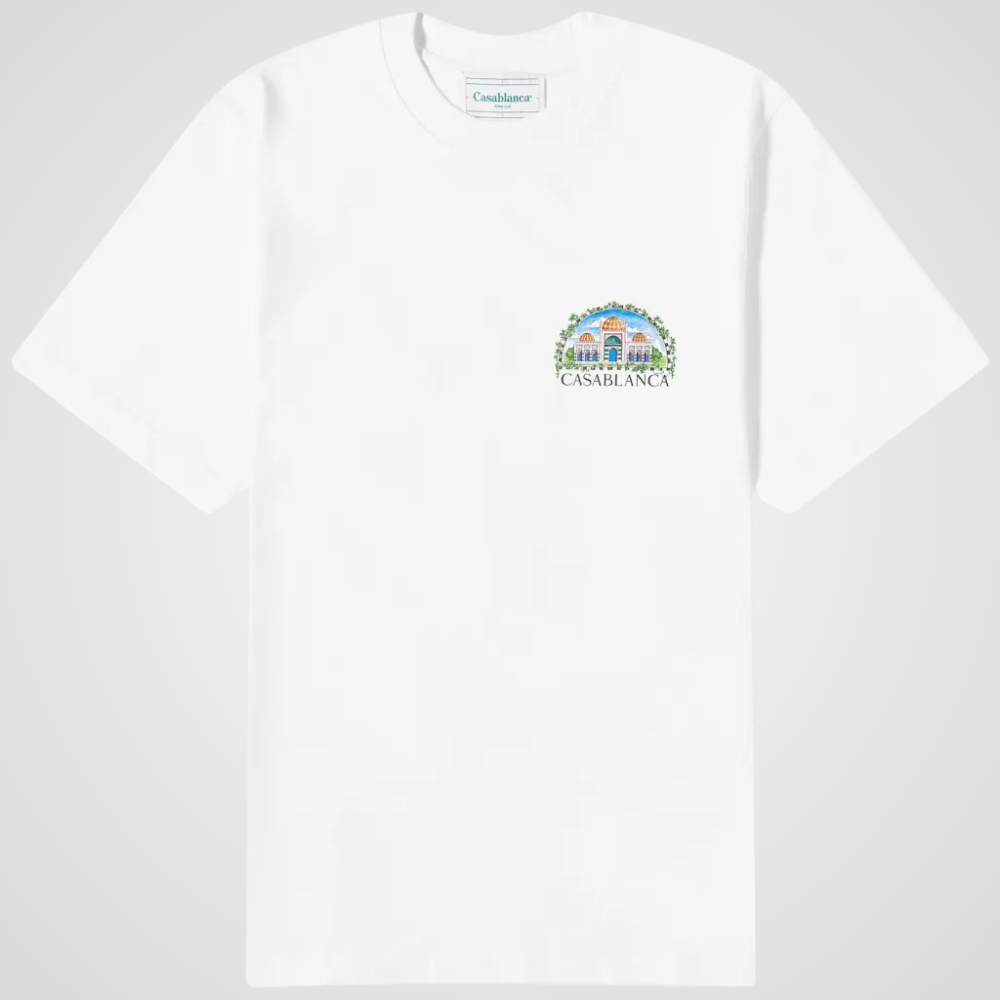 Casablanca Vue De Damas T-Shirt White