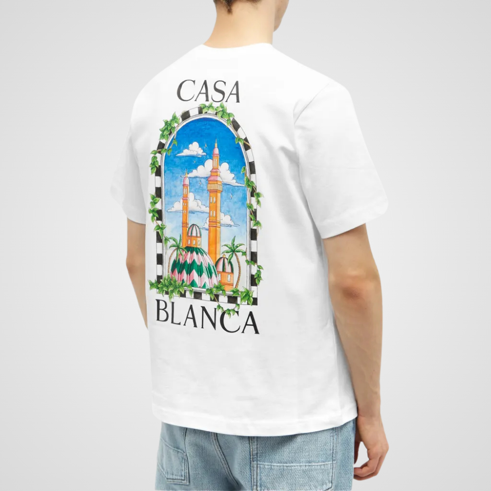 Casablanca Vue De Damas T-Shirt White