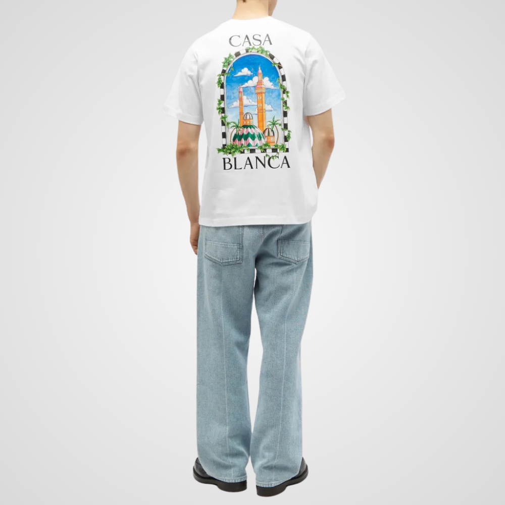 Casablanca Vue De Damas T-Shirt White
