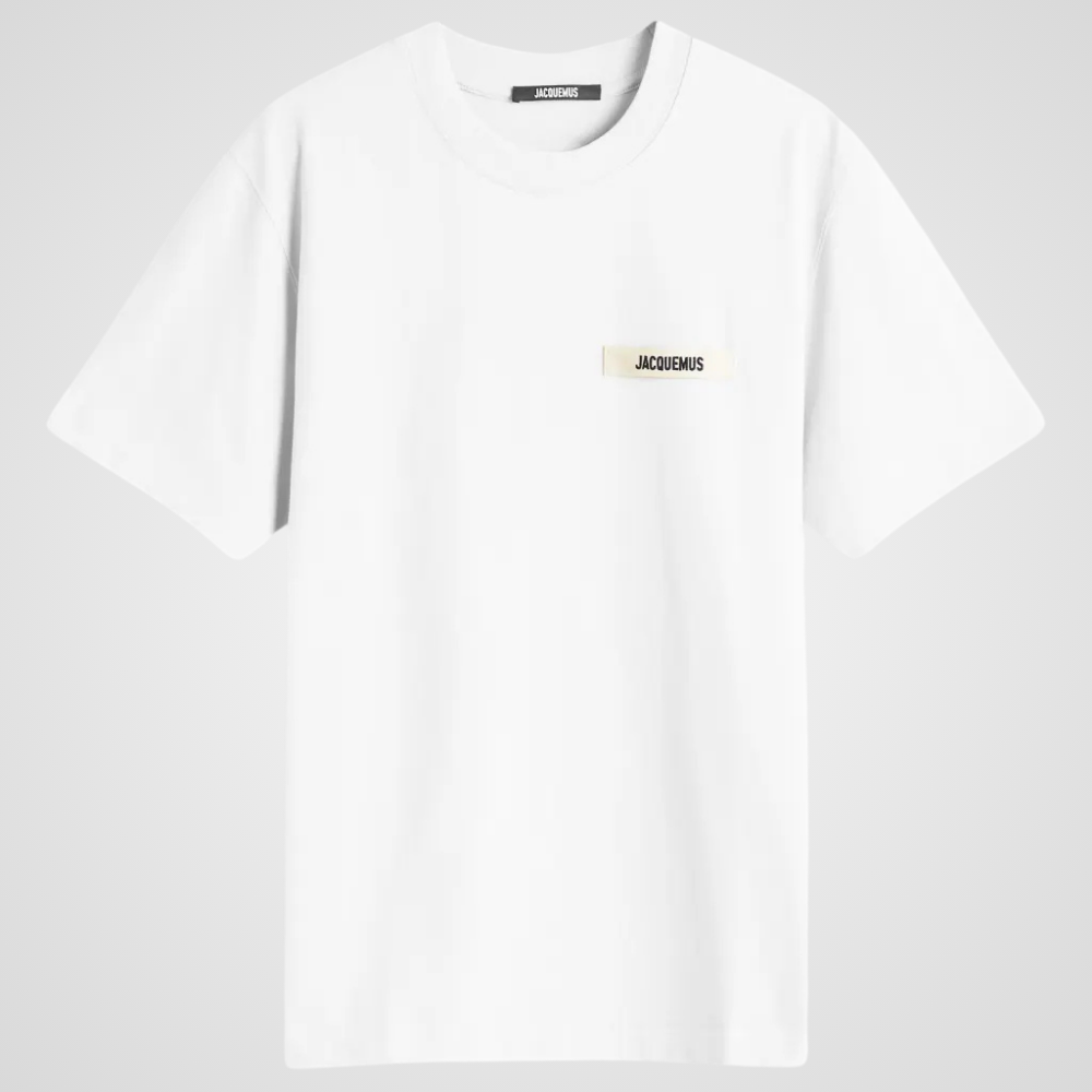 Jacquemus Gros Grain Logo T-Shirt White