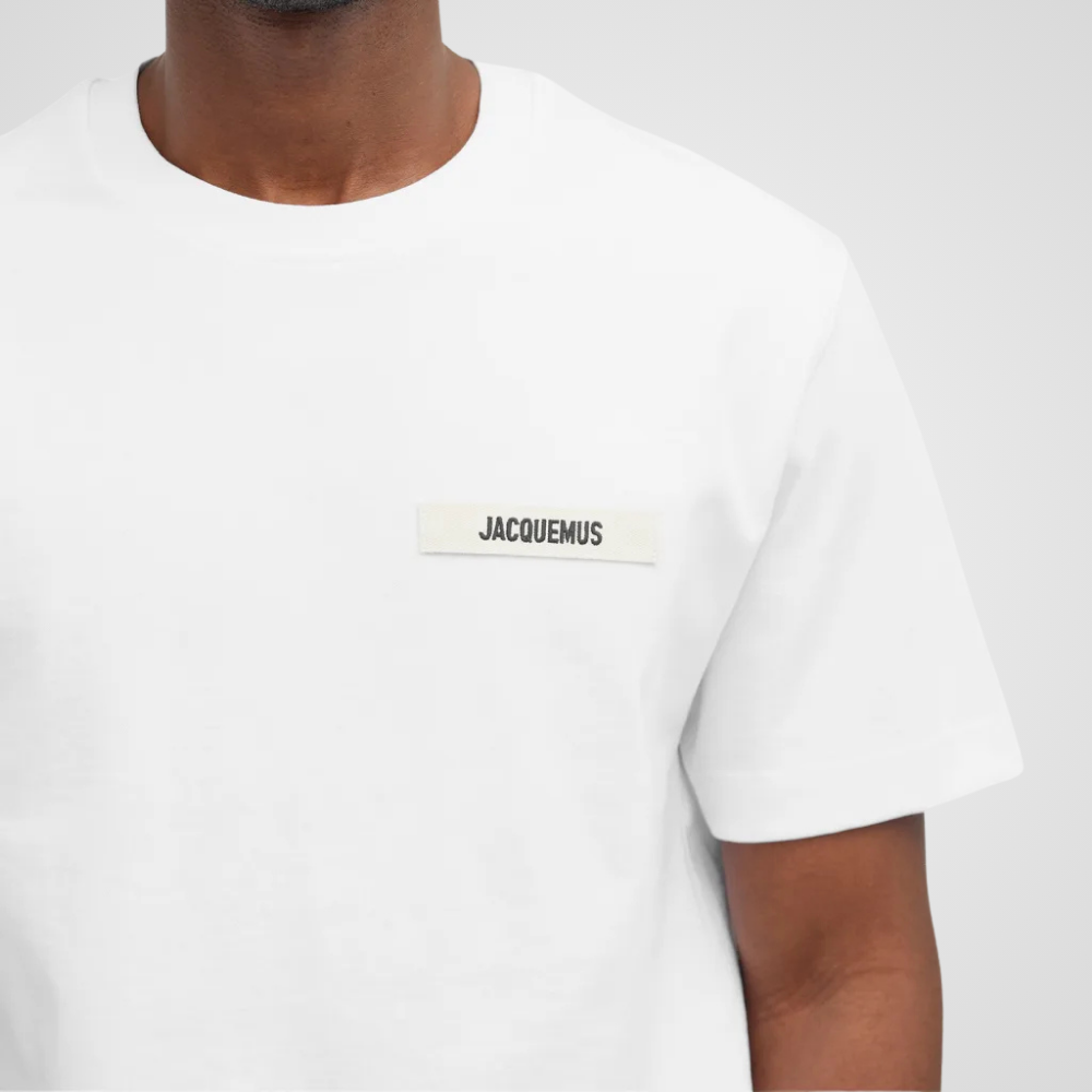 Jacquemus Gros Grain Logo T-Shirt White