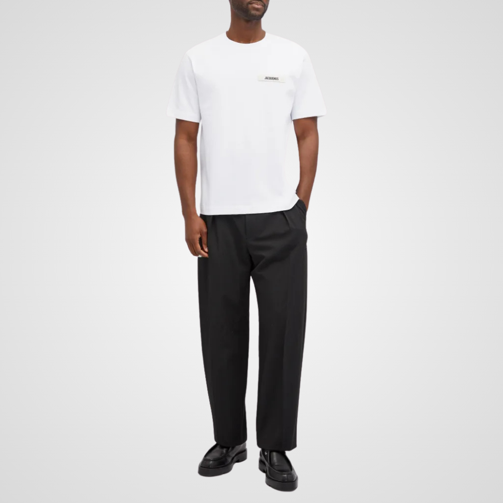 Jacquemus Gros Grain Logo T-Shirt White