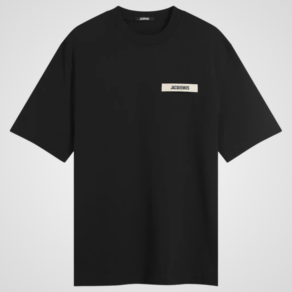Jacquemus Gros Grain Logo T-Shirt Black