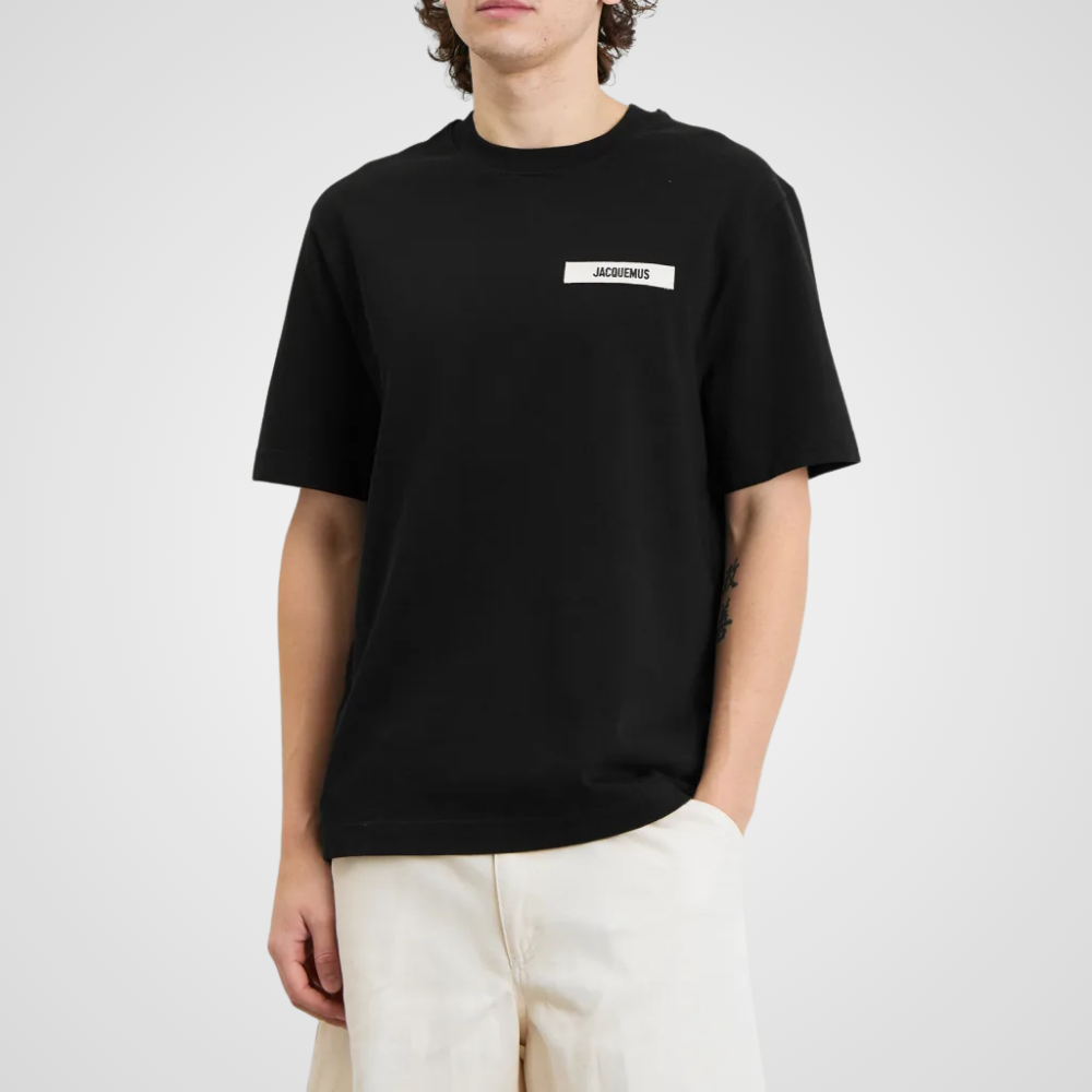 Jacquemus Gros Grain Logo T-Shirt Black
