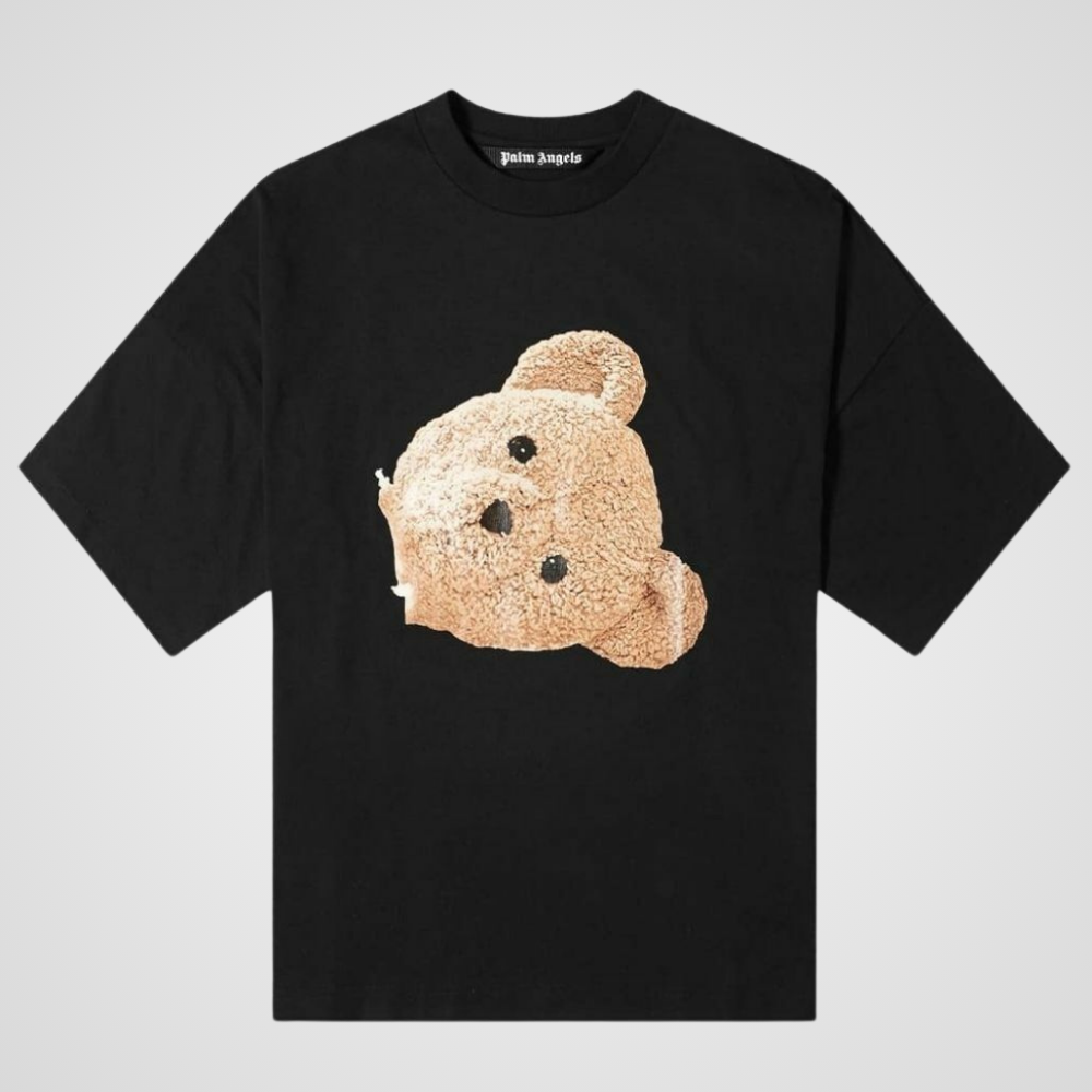 Palm Angels Teddy Bear Black T-Shirt by Averlo