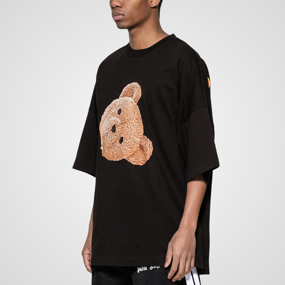 Palm Angels Teddy Bear Black T-Shirt by Averlo