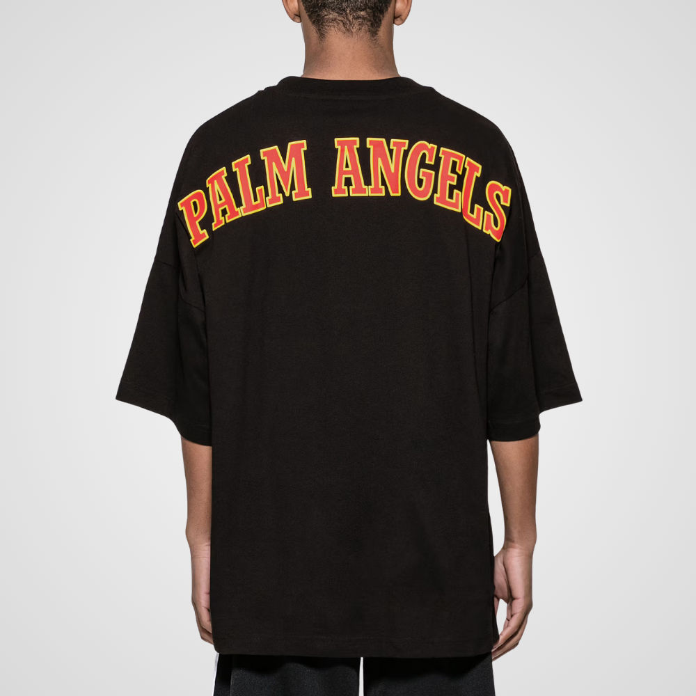 Palm Angels Oversized Black T Shirt - Averlo