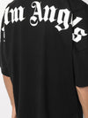 Palm Angels Oversize Neck Logo T-Shirt Black