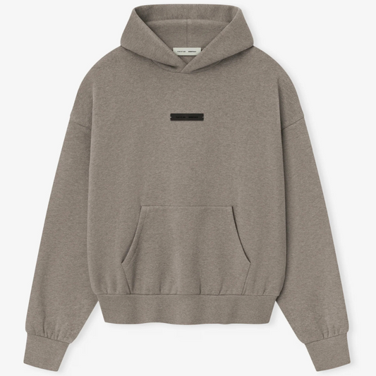 Fear of God ESSENTIALS SS25 Classic Fleece Hoodie, Homestead Heather