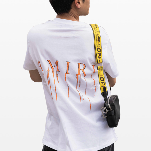 Amiri Spray Paint Logo T-Shirt White