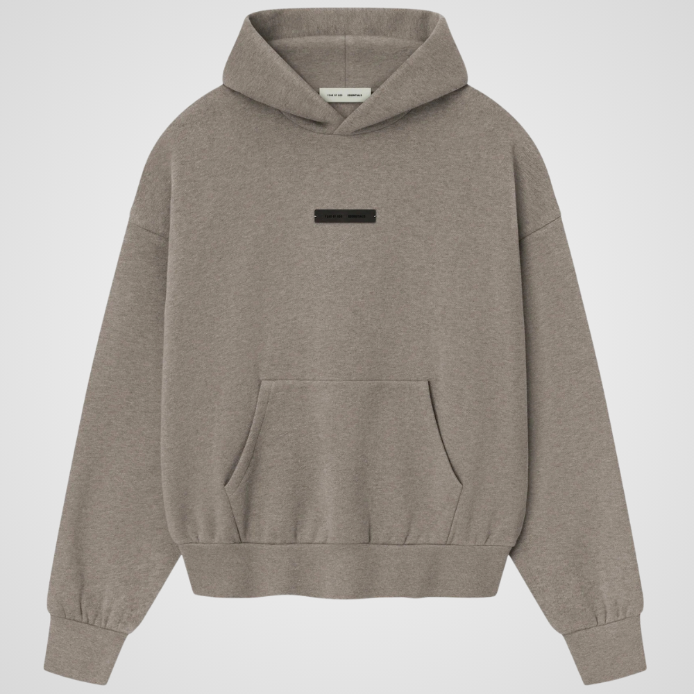 Fear of God ESSENTIALS SS25 Classic Fleece Hoodie, Homestead Heather ...