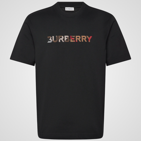 Burberry Ellison Embroidered Logo T-Shirt, Black – Averlo