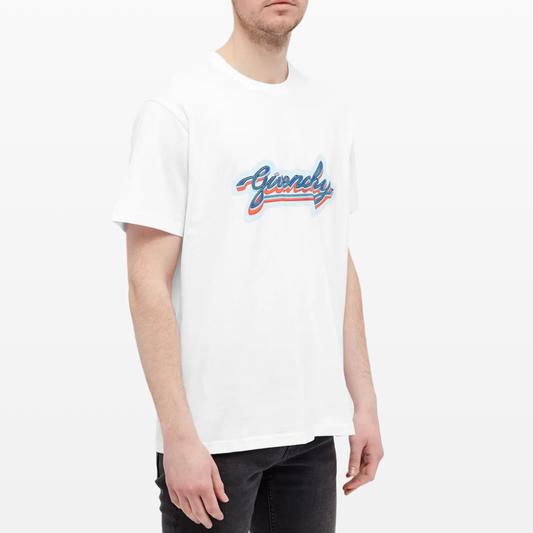 Givenchy Paris Retro Logo T-Shirt, White