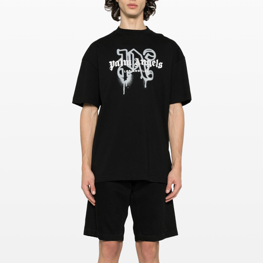 Palm Angels Los Angeles Monogram Sprayed Logo T-Shirt