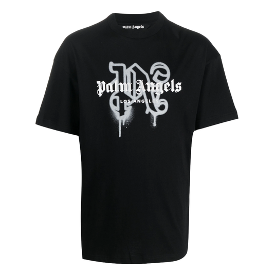 Palm Angels Los Angeles Monogram Sprayed Logo T-Shirt