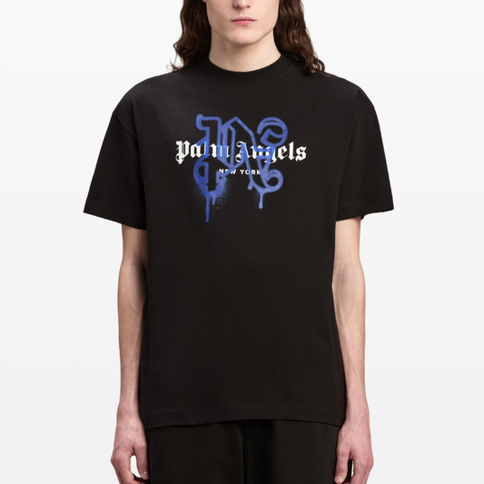 Palm Angels New York Monogram Sprayed Logo T-Shirt