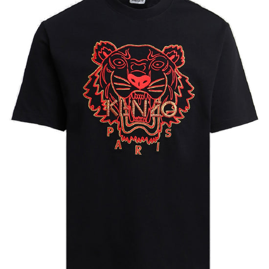 kenzo tiger embroidered t shirt