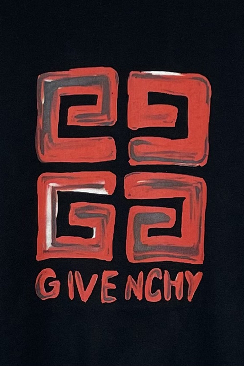 Givenchy paris t shirt black and red hotsell