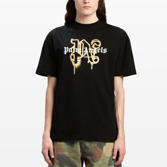 Palm Angels Las Vegas Monogram Sprayed Logo T-Shirt