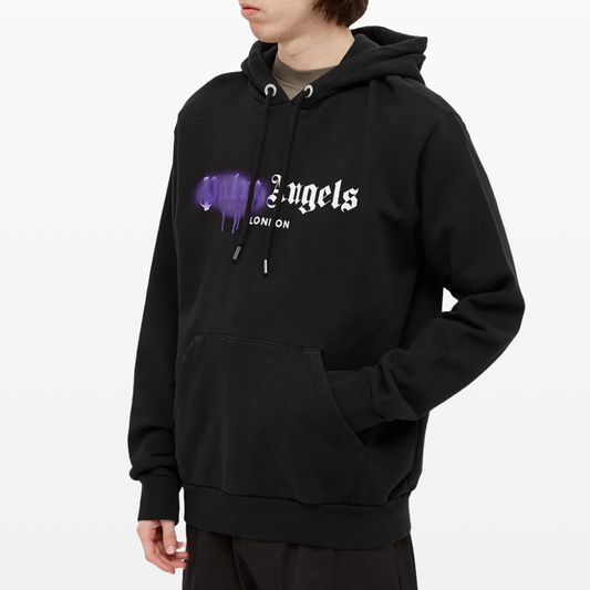 Palm Angels London Sprayed Logo Hoodie