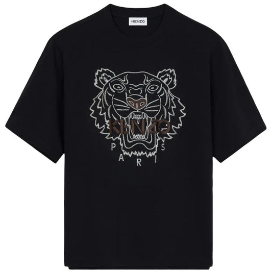 Kenzo Oversize Embroidered Tiger T-Shirt Black/Brown