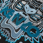 A close-up of the Kenzo Classic Tiger Embroidered Sweatshirt reveals the intricate details of its embroidered tiger emblem, reminiscent of Parisian style.