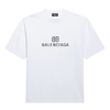 Balenciaga Pixelated Logo T-Shirt, White